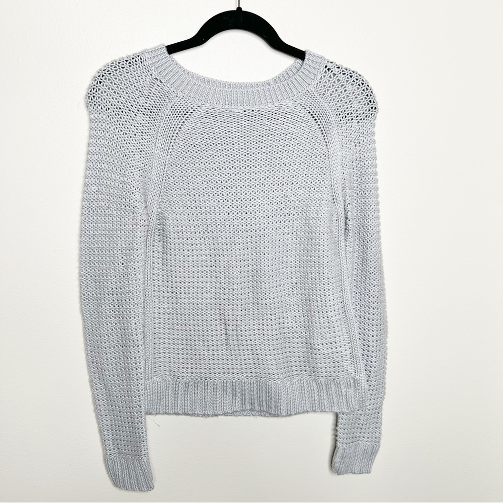 Banana Republic Gray Knit Crewneck Sweater Size XS Women’s